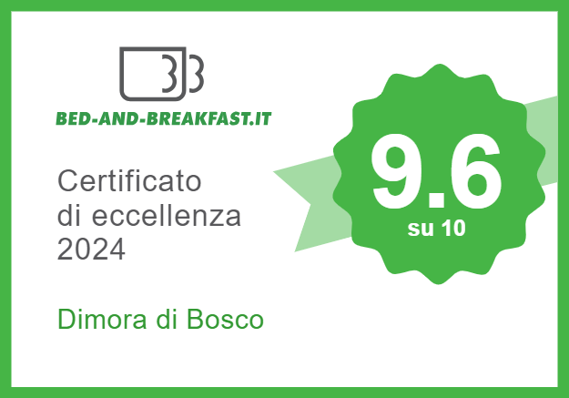 Certificato d'eccellenza Bed-and-breakfast.it